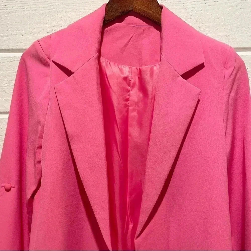 NWOT Bright Pink Blazer Size Small - Picture 6 of 8
